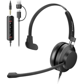 Rownfusny R01S USB Wired Headset With Mic & Volume Control (Pc/Laptop)