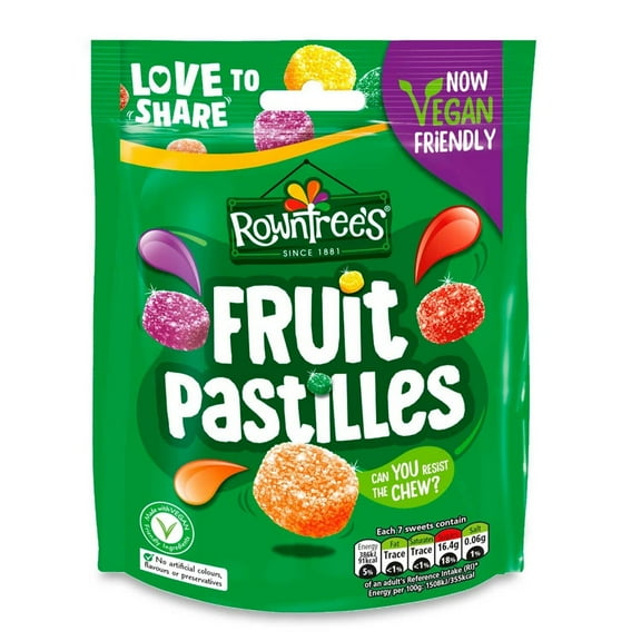 Rowntree Fruit Pastilles Pouch 143g (Pack of 6)