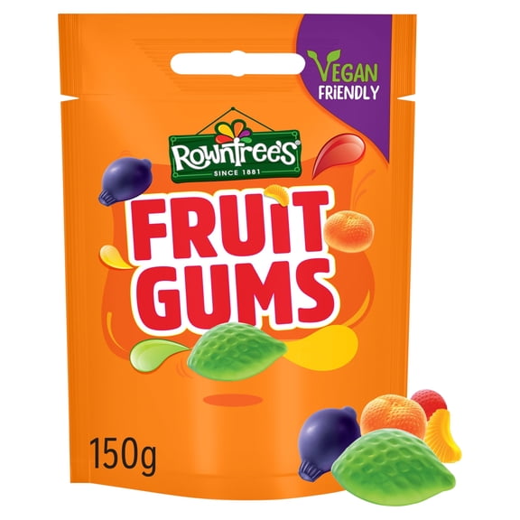 Rowntree's Fruit Gums Sweets Sharing Bag 150g, Imported from Britain