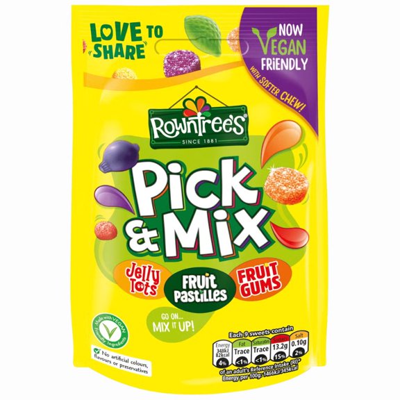 Rowntree's Pick & Mix Sweets Sharing Bag 120g (Pack of 6)