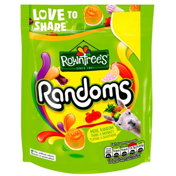 Rowntree's Randoms Sweets Pouch 120g (Pack of 2)