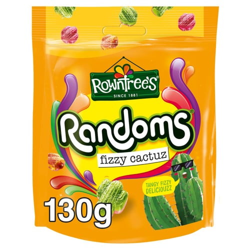 Rowntrees Randoms Fizzy Cactuz 130g, British Import (Pack of 6)