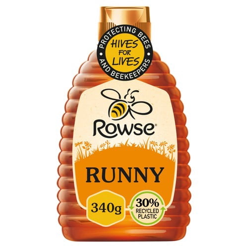 Rowse Blossom Pure & Natural Squeezable Honey 340g, British Import (Pack of 2)