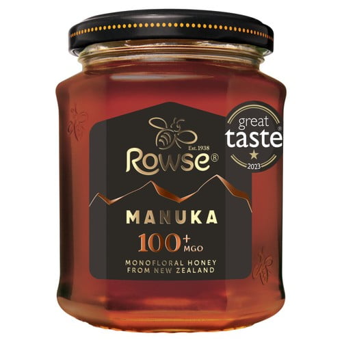 Rowse Manuka 100+ MGO 225g, British Import (Pack of 2)