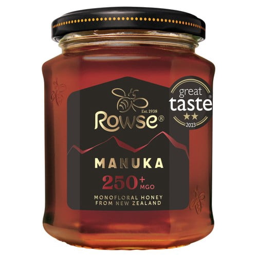 Rowse Manuka 250+ MGO 225g, British Import (Pack of 2)