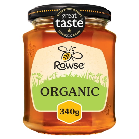 Rowse Organic Clear Honey 340G, Imported from Britain