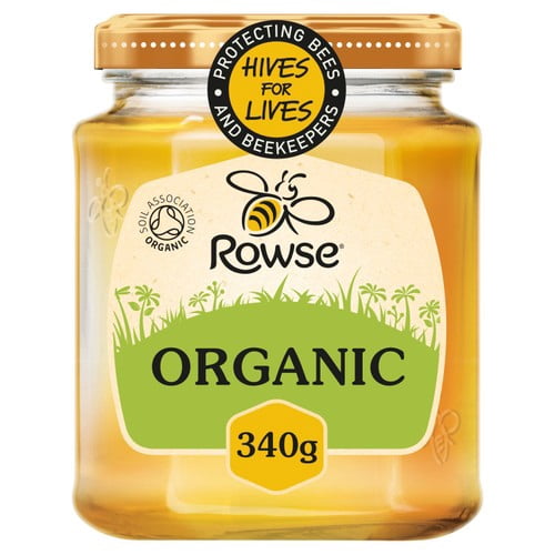 Rowse Organic Set Honey 340g, British Import (Pack of 2)