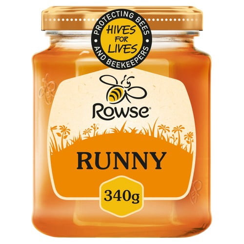 Rowse Pure & Natural Clear Honey 340g, British Import (Pack of 2)