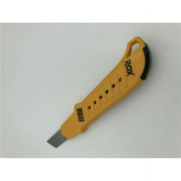 Rox 6-0.5 in. Plastic Snap Off Cutter Retractable Utility Knife for Office, Home & Craftsmen - Pack of 6