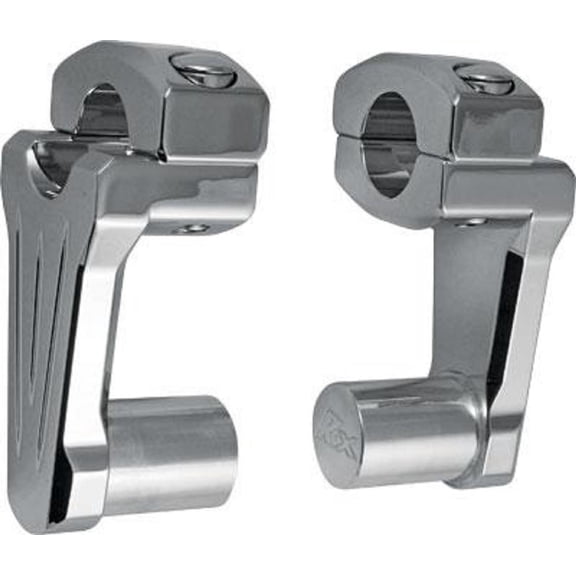 Rox Speed FX 4R-P2CC02 Pivoting Handlebar Riser - 2in. Rise - Chrome