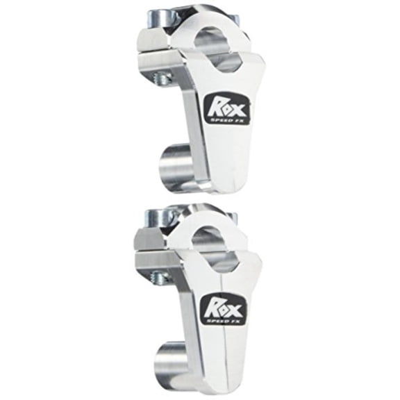 rox speed fx 2in. pivoting riser for 7/8in. handlbar - natural aluminum 1r-p2ssn