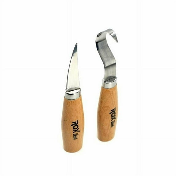 Rox Wood Spoon Carving Tool Set, 2-Piece Beginner Kit