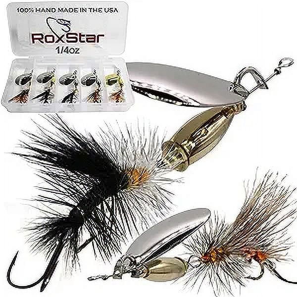 RoxStar Fly Strikers | Proven Nationwide to Out-Fish Any Spinner | Hand-Crafted in The USA | Most Versatile Fishing Spinner Ever Trout, Bass, Steelhea : RoxStar Fly Strikers Proven Nationwide to Out-Fish