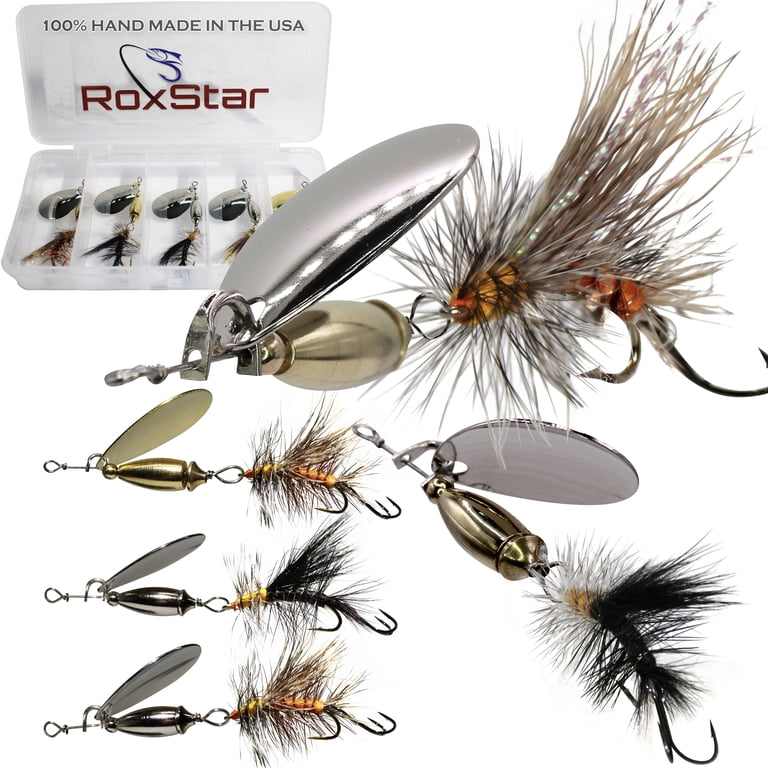 RoxStar USA Handmade Fishing Lure Bait | Premium Trout Spinners | Proven  Effective for Trout, Bass, Panfish, Pike - Walmart.com