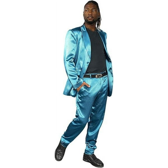 Roxbury Suit 90's Guys Jacket Pants and Belt Set Halloween Costume Cosplay Blue