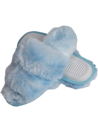 Tie dye 2024 fur slippers