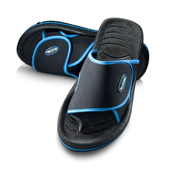 Roxoni Men's Adjustable Beach and Shower Sandal -sizes 7 to 12 -style #4212