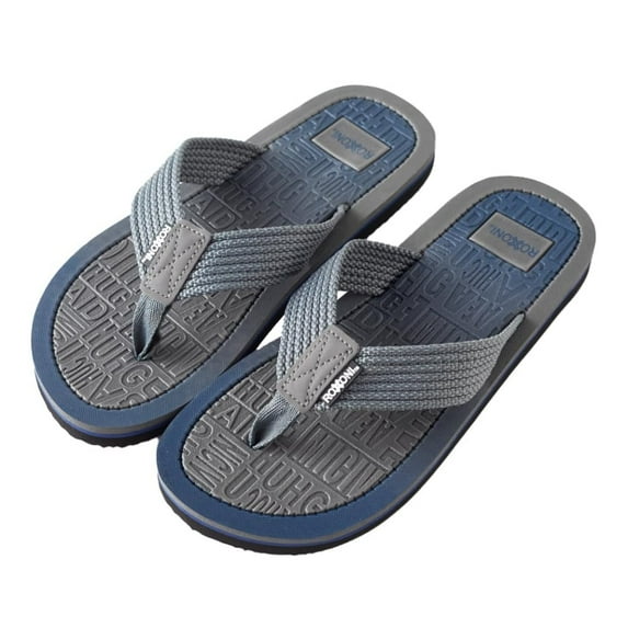 Roxoni Men's Comfort Flip Flops: Lightweight with Arch Support, Ideal for Summer, Various Sizes & Colors