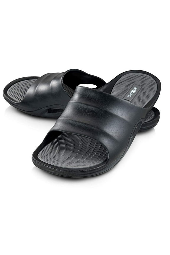 Men's Comfort Open Toe Slide Sandals, Anti Skid Rubber Sole, -sizes 8 to 13 -style #1245