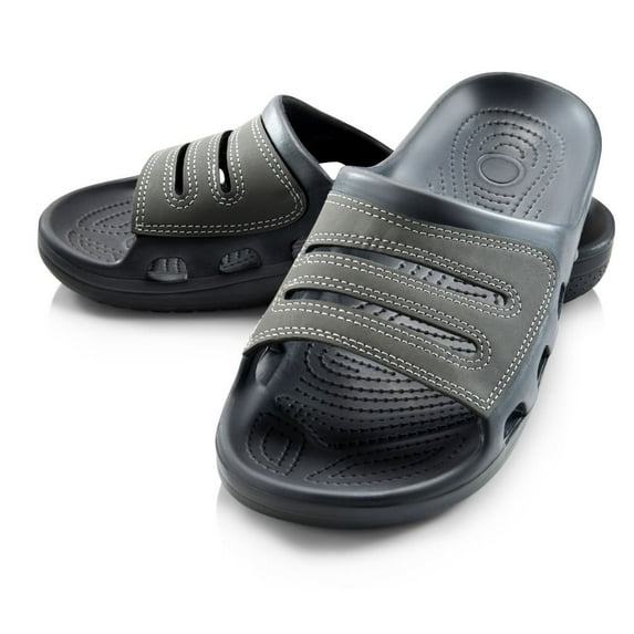 Roxoni Men's Open Toe Lightweight Slip On Slide Sandals -sizes 8 to 12 -style #1279