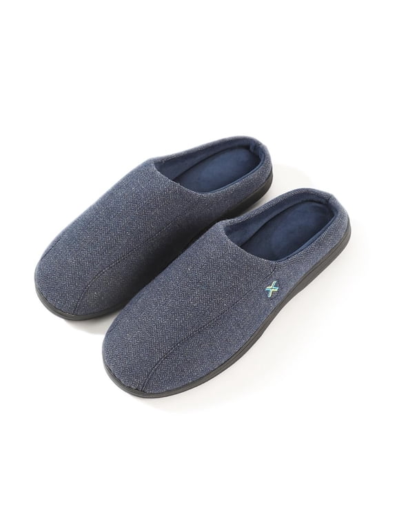Men's Soft Two Tone Memory Foam Indoor Outdoor Clog Slipper Shoes