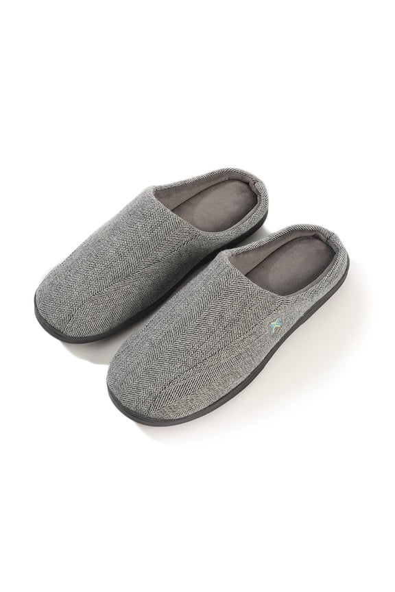 Men's Soft Two Tone Memory Foam Indoor Outdoor Clog Slipper Shoes