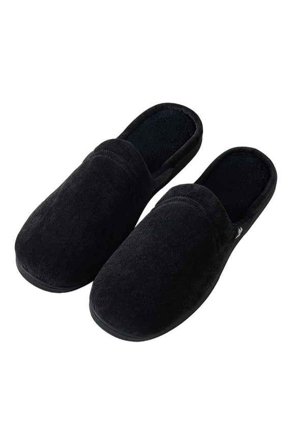 Men's Soft Two Tone Memory Foam Indoor Outdoor Clog Warm Scuff Slipper