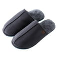thumbnail image 1 of Roxoni Men's Soft Warm Inner Furr Comfort House Slipper, 1 of 7