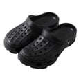 thumbnail image 1 of Roxoni Mens Classic Slip On Clogs Sports Lightweight Slipper Stylish and Comfortable Footwear Black, 1 of 5
