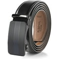 thumbnail image 1 of Roxoni Mens Genuine Leather Ratchet Dress Belt with Automatic Triple Inlay Buckle, Enclosed in an Elegant Gift Box, 1 of 7