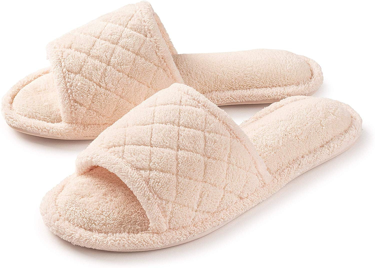 Amazon dl open toe slippers for women indoor cozy memory foam