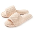 thumbnail image 1 of Roxoni Open Toe Spa Slippers for Women Microterry and Rubber Sole US Womens Sizes 6 To 12, 1 of 4