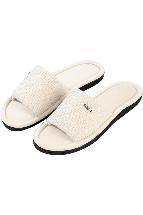 Velvet Knit Flat Sandals for Women - Stylish Textured Woven Surface, Soft Ridge Around Insole, Exceptional Comfort for Summer
