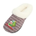 thumbnail image 1 of Roxoni Women’s Christmas Cozy Slippers, Soft Faux Fur Lining, Non-Slip Indoor Outdoor Sole, Customized Holiday Icon Gift, 1 of 4