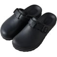 thumbnail image 1 of Roxoni Women's Clogs with Adjustable Buckle, Antislip Sole, Mules & Slippers Black, 1 of 2