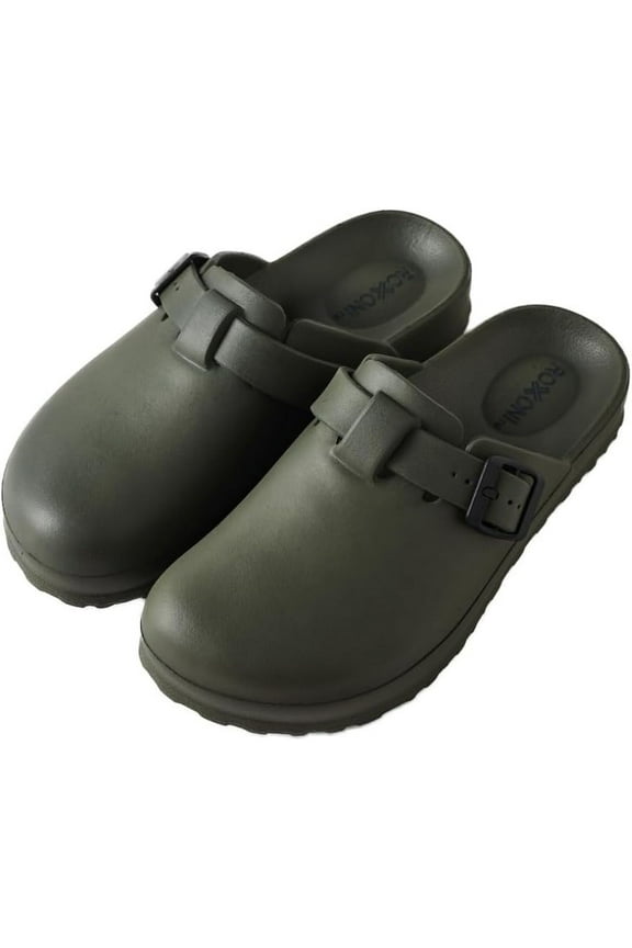 Women's Clogs with Adjustable Buckle, Antislip Sole, Mules & Slippers