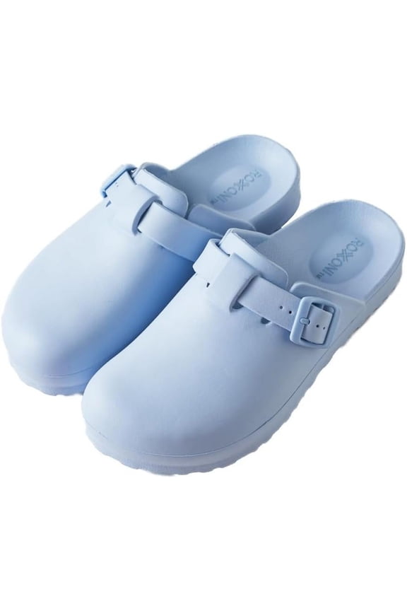 Women's Clogs with Adjustable Buckle, Antislip Sole, Mules & Slippers