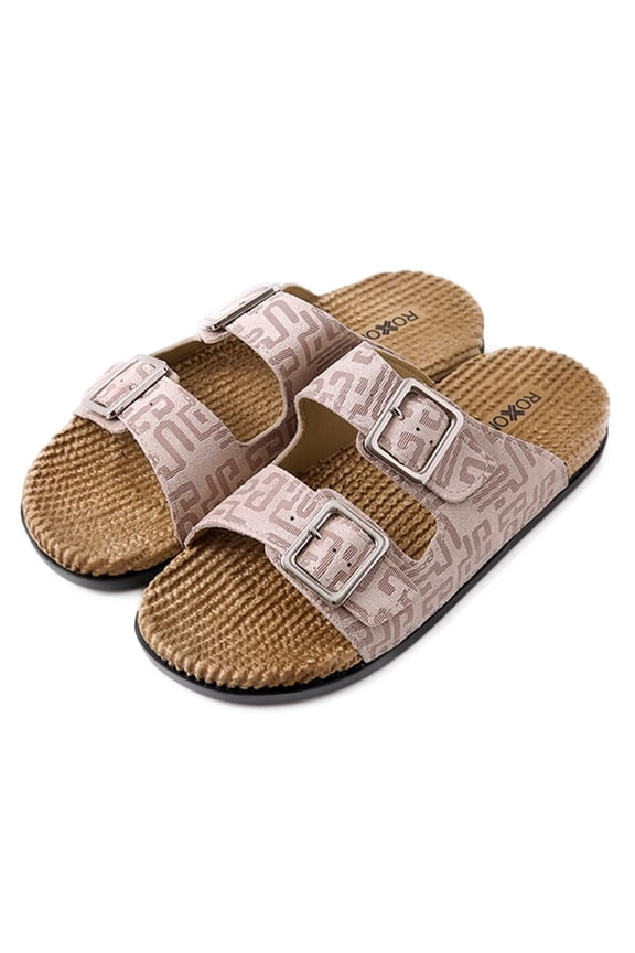 Women's Fashion Double Buckle Indoor/Outdoor Sandal