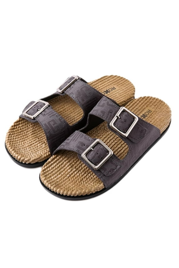 Women's Fashion Double Buckle Indoor/Outdoor Sandal