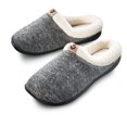 thumbnail image 1 of Roxoni Women's Knitted Fleece Lined Winter Slippers, Rubber Sole -sizes 6 to 11 -style #2111, 1 of 4