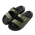 thumbnail image 1 of Roxoni Women's Open Toe Adjustable Strap Slide Sandals - Comfortable Slip-Ons with Padded Insole, 1 of 8