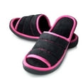 thumbnail image 1 of Roxoni Women's Open Toe Memory Foam Slippers with Contrast Design -Sizes 6 to 11 -style #2185, 1 of 4