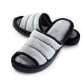 thumbnail image 1 of Roxoni Women's Open Toe Memory Foam Slippers with Contrast Design -Sizes 6 to 11 -style #2185, 1 of 4