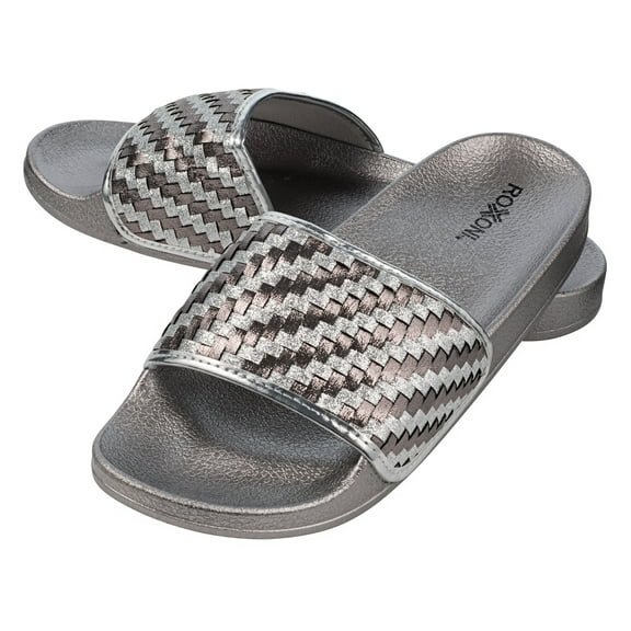 Roxoni Women's Slide Sandal with A Woven Designed Strap -sizes 6 to 11 -style #3113