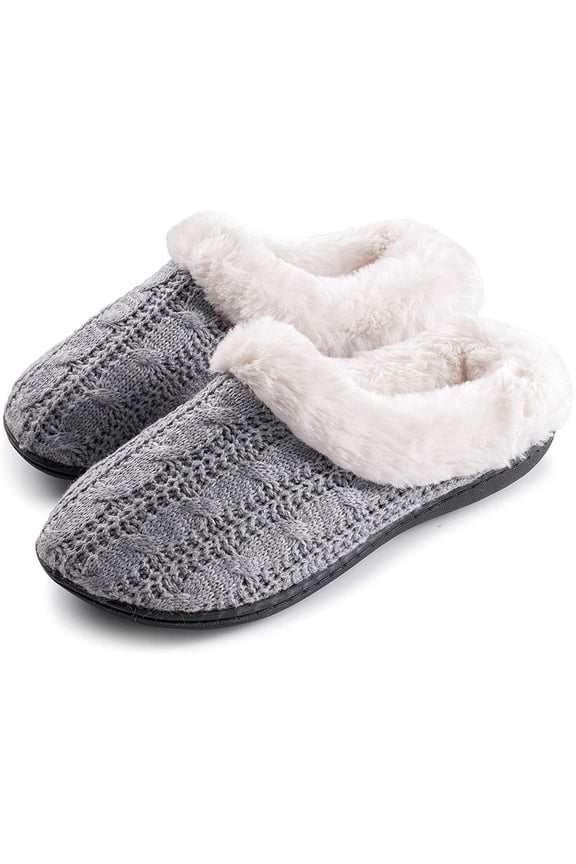 Women's Slippers Cable Knit Super Cozy Comfort Clog