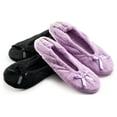 thumbnail image 1 of Roxoni Women's Terry Classic Cotton & Velour Ballerina Slippers Pack of 2 (runs small, size up), 1 of 7