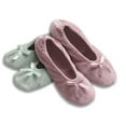thumbnail image 1 of Roxoni Women's Terry Classic Cotton & Velour Ballerina Slippers Pack of 2, 1 of 5