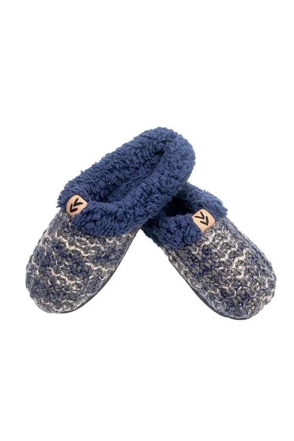 Women's Tight Knit Clog With Fleece Trim Comfortable House Slipper