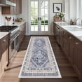 thumbnail image 1 of Roxstand 2'x5' Washable Runner Rug for Hallway Entrance Bedroom Entryway, Vintage Oriental Non Slip Stain Resistant Kitchen Rugs, Blue, 1 of 10