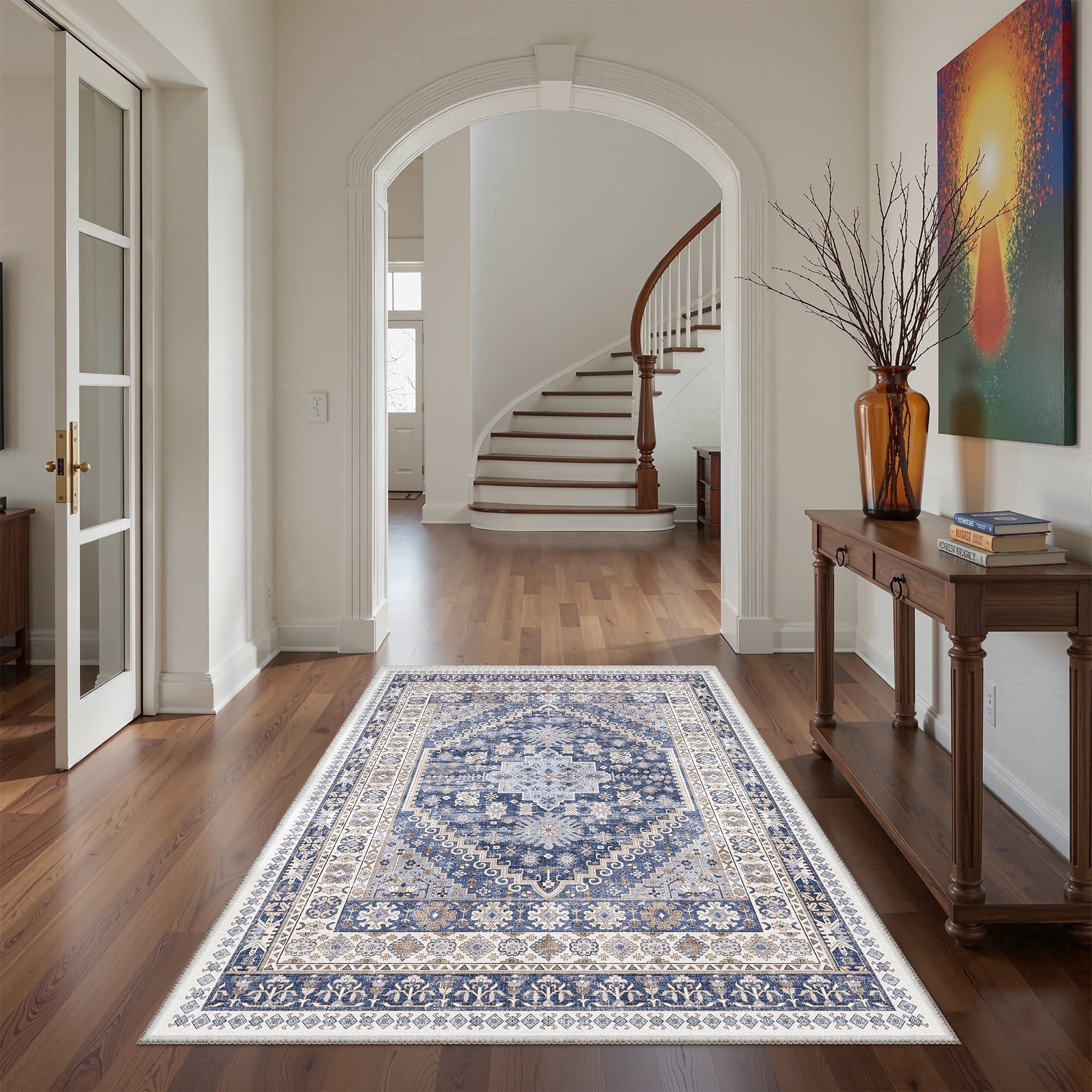 Roxstand 3x5 Area Rugs for Living Room, Vintage Large Area Rug, Non ...